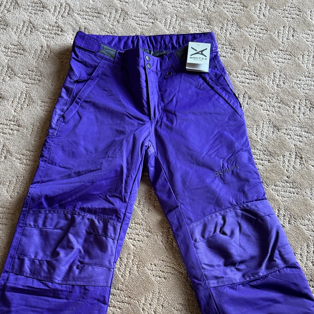 NEW size L Purple Kids Snow Pants heavy duty